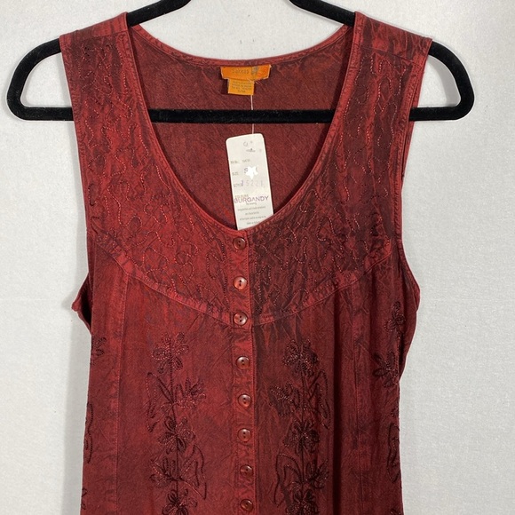 Sakkas Deep Red Maxi Dress S/M - Picture 2 of 13